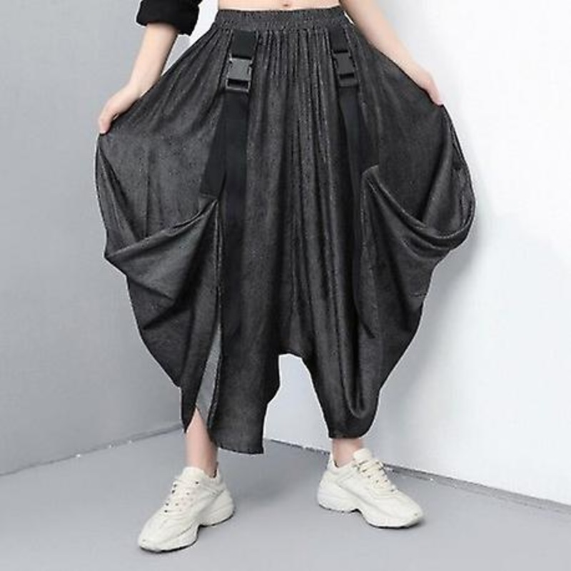 Fold Stitch Wide Leg Pants