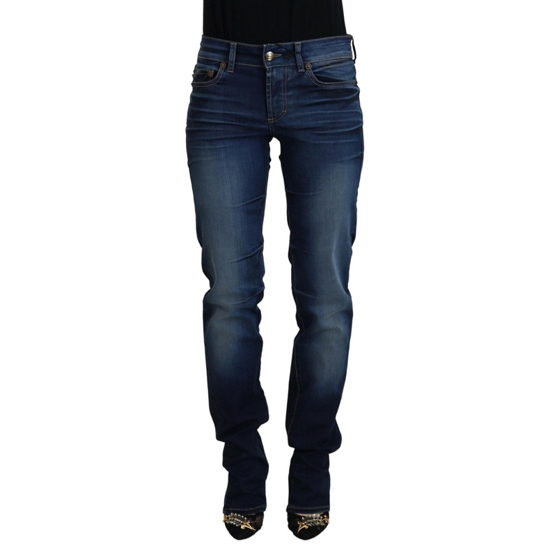 Just Cavalli Blue Cotton Women Casual Denim Jeans