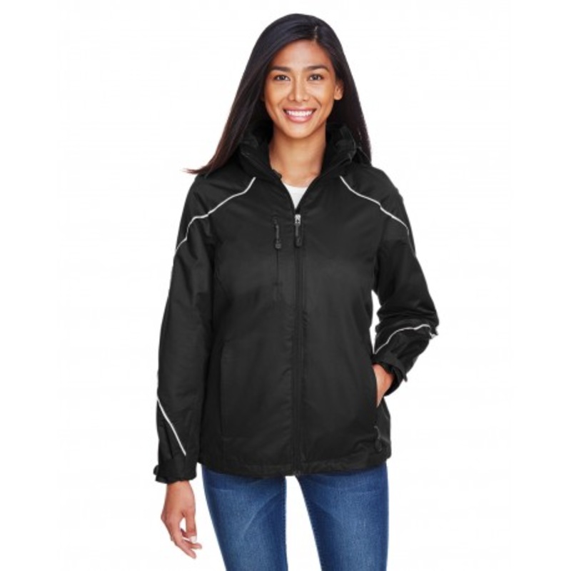 North End 78196 Ladies' Angle 3-In-1 Jacket With Bonded Fleece Liner | North End 78196