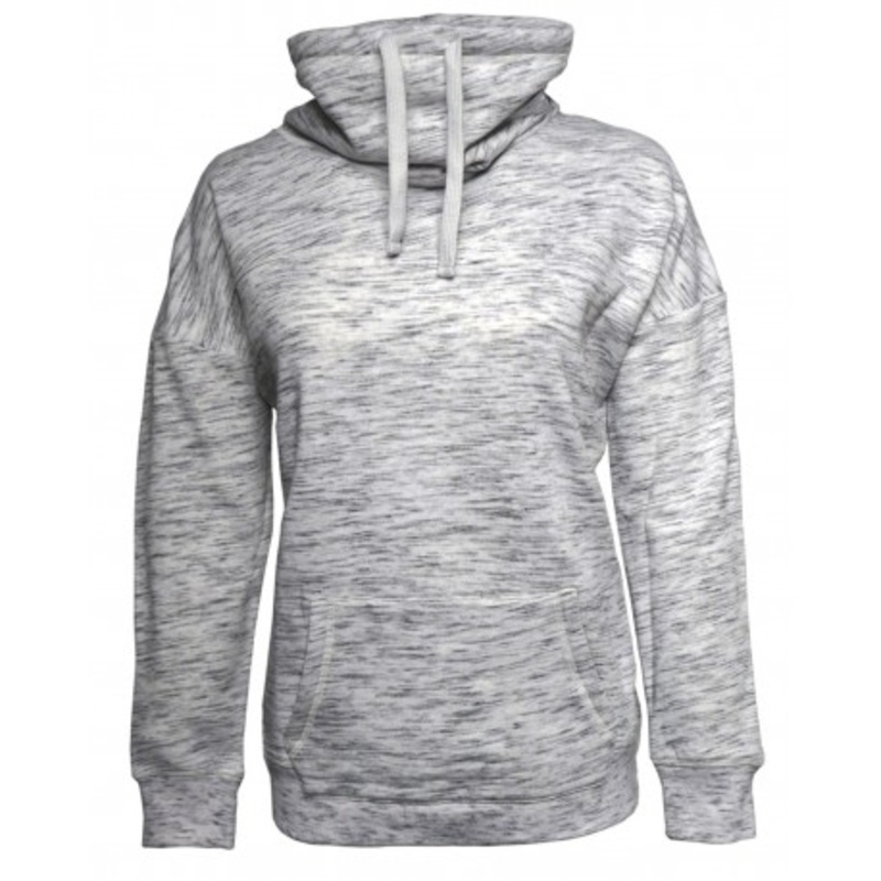 J America JA8673 Ladies' Melange Fleece Cowl Neck Sweatshirt | J. America JA8673