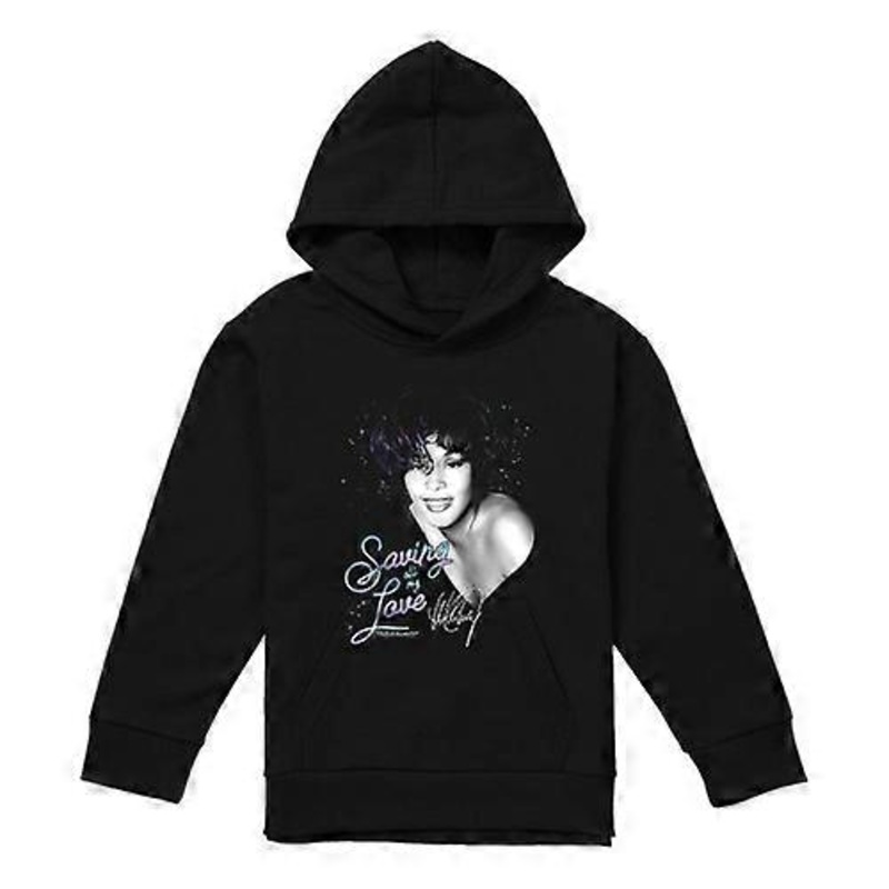 Whitney Houston Childrens/Kids Saving All My Love Heather Pullover Hoodie