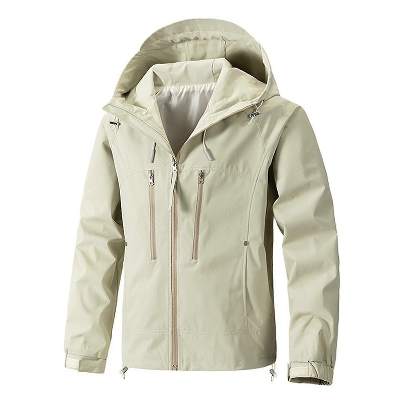 Windbreakers for Men Spring Outerwear Sports Casual Hardshell Jacket Windproof Packable Hooded for Hiking Travel