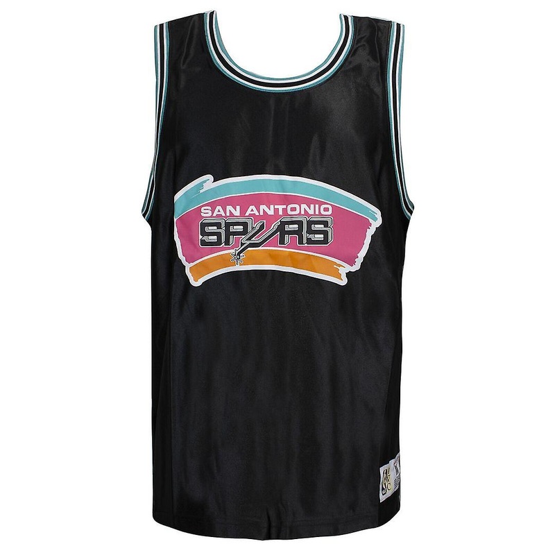 Mitchell & Ness San Antonio Spurs Sleeveless Black Men Vest MSTKDF18015 SASBLCK1