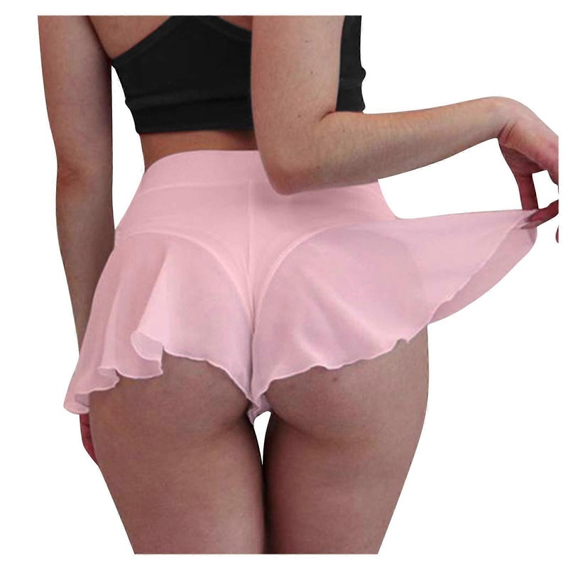 Scratched Razor Pants Small Pants Pants Short Pants Female Pole Waist Pants Shorts Women 26 Pink L