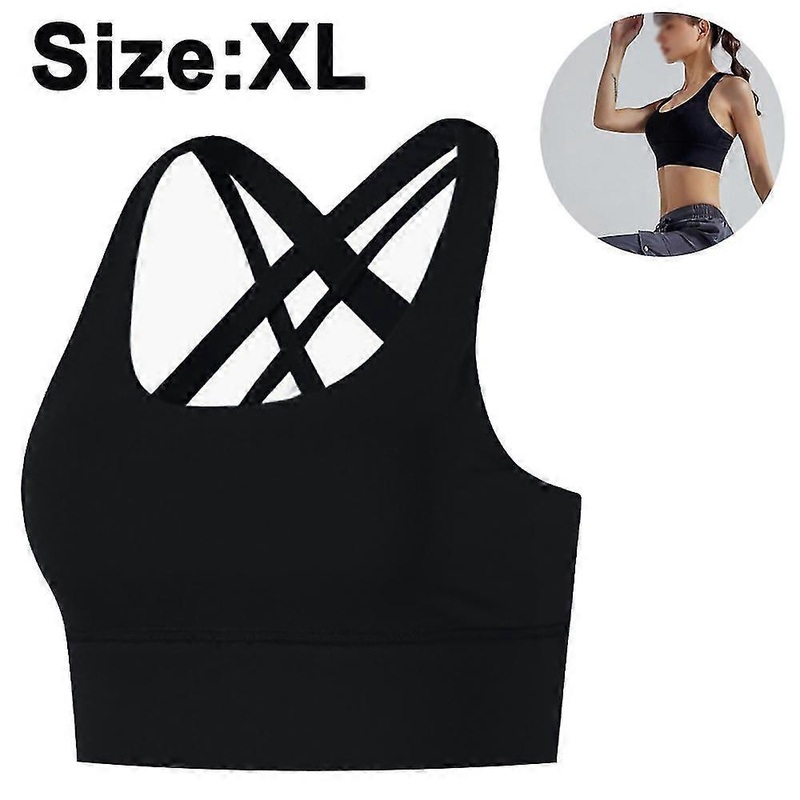 1 Pcs Women High Impact Sports Bras Criss Cross Back Sexy Running Bra