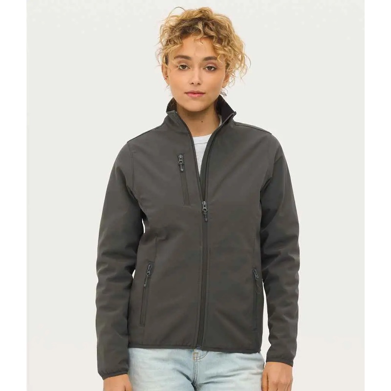 SOL'S Ladies Radian Soft Shell Jacket Charcoal 2XL