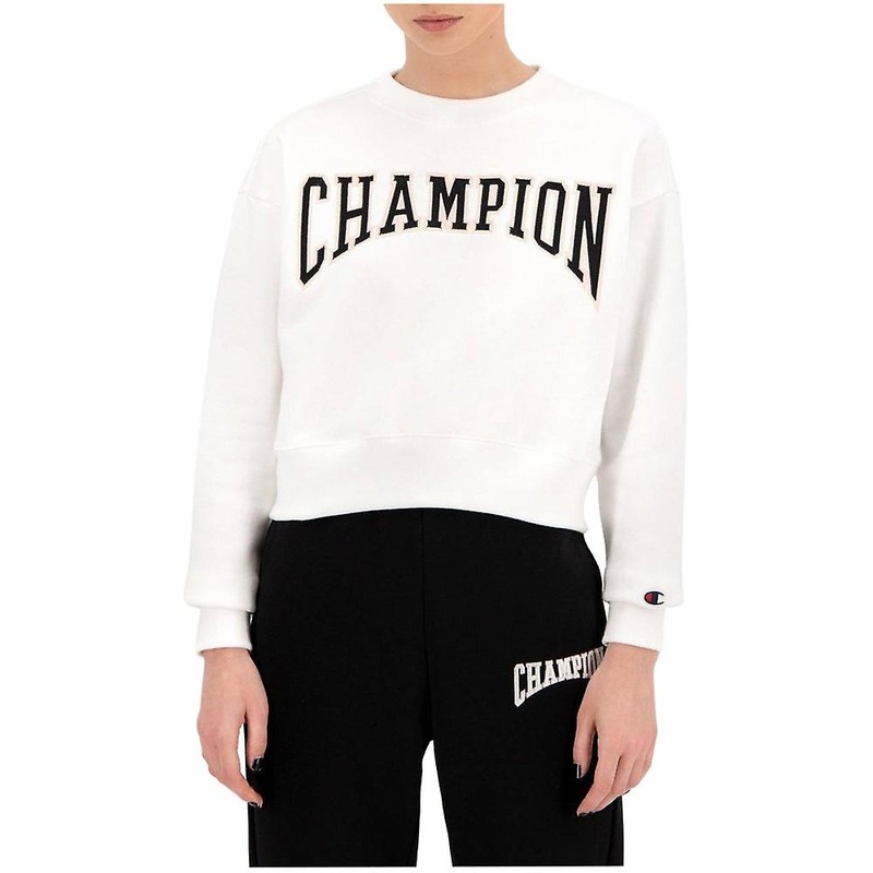 Champion Collegiate Logo Blend Cropped 114767WW001WHT universal all year women