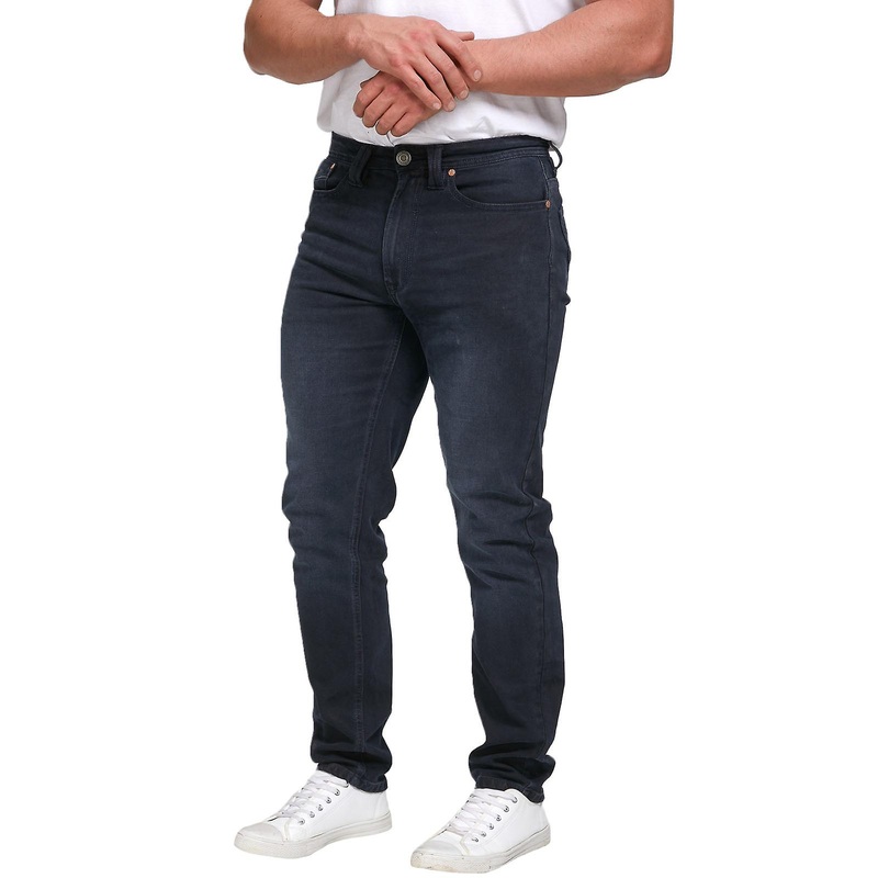 D555 Mens Hockliffe Big Tall Kingsize 1959 Fit Stretch Denim Jeans - Dark Wash