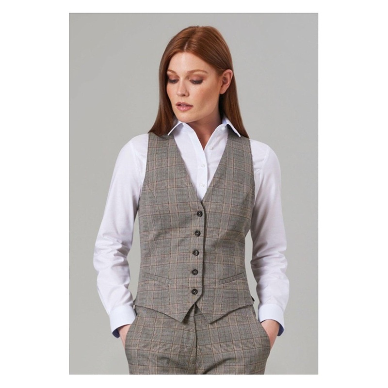 Women's Brook Taverner Olivia Check Waistcoat BT2363