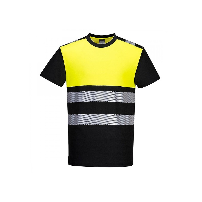 Women's Portwest PW3 Hi-Vis Cotton Comfort Class 1 Short Sleeve T-Shirt PW311