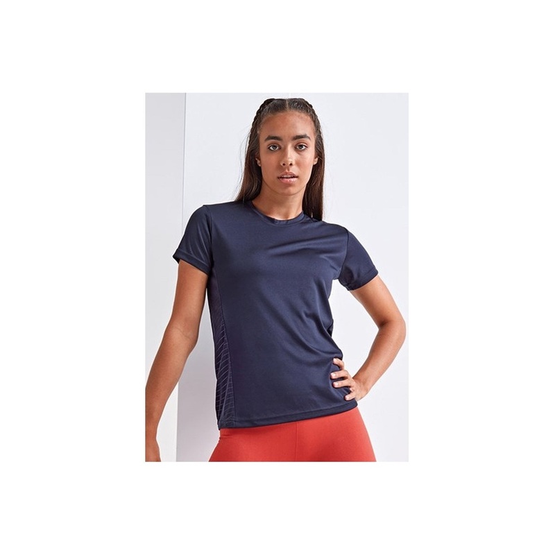 TriDri Womens Gym Embossed Panel T-Shirt TR024