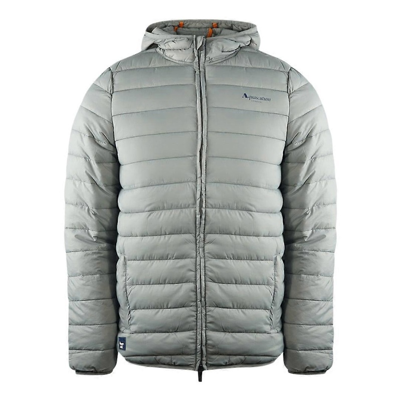 Aquascutum London Logo Grey Active Hoodie Jacket