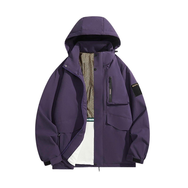 Coat Men's Winter Long Jacket Transition Jacket with Hood A2Lila 3XL Ref: 3702