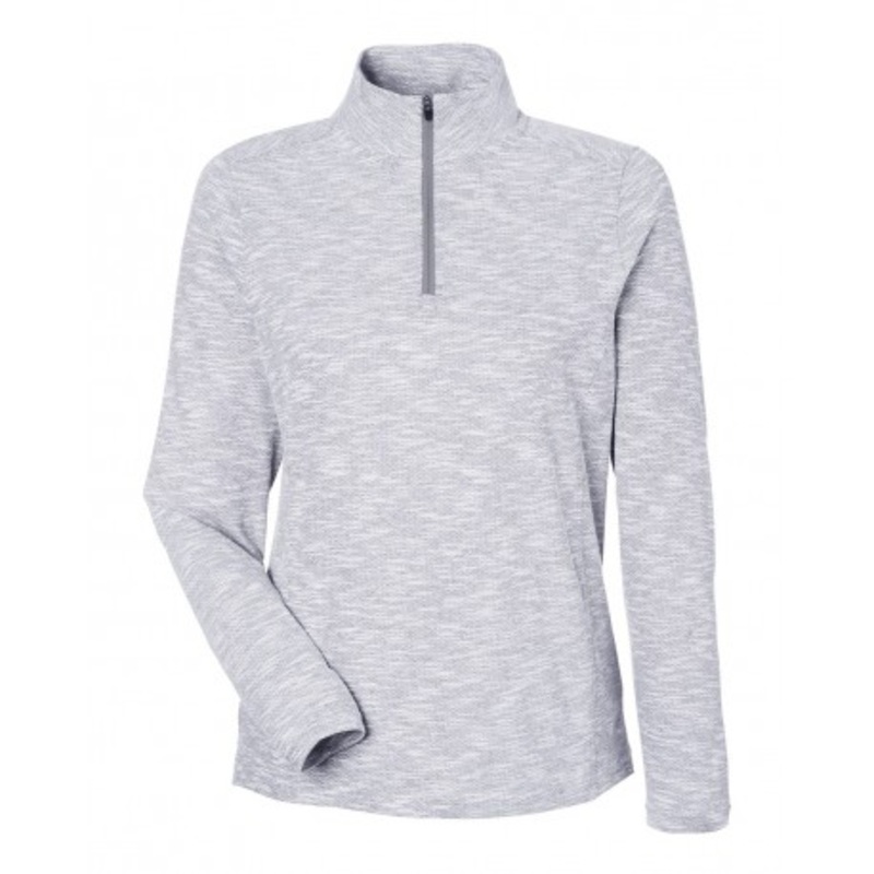 North End NE415W Women's Eclipse Jacquard Quarter-Zip Pullover | North End NE415W
