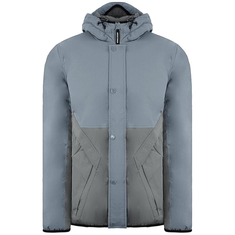 Weekend Offender Long Sleeve Zip Up Mens Ice Blue Kyoto Jacket JKAW2208 ICE BLUE