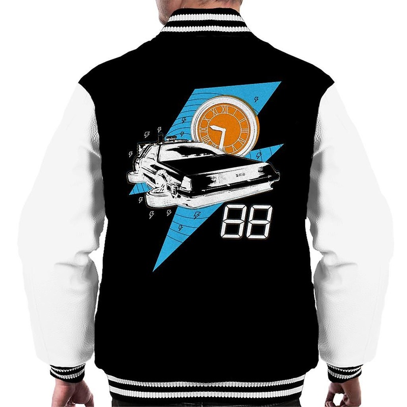 Back to the Future Delorean 88 Miles Per Hour Men's Varsity Jacket