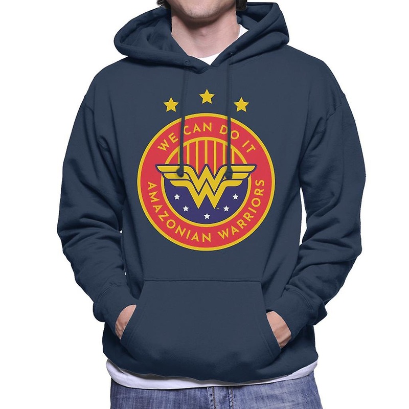 Wonder Woman Sports We Can Do It Amazonian Warriors Men's Hooded Sweatshirt