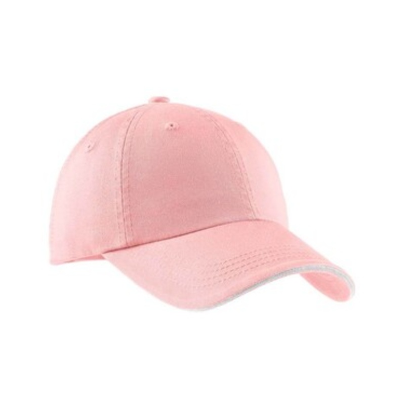 Port Authority C830 Sandwich Bill Cap with Striped Closure