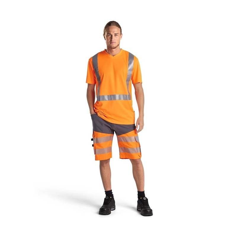 Blaklader Hi-Vis V-Neck T-Shirt 33131009
