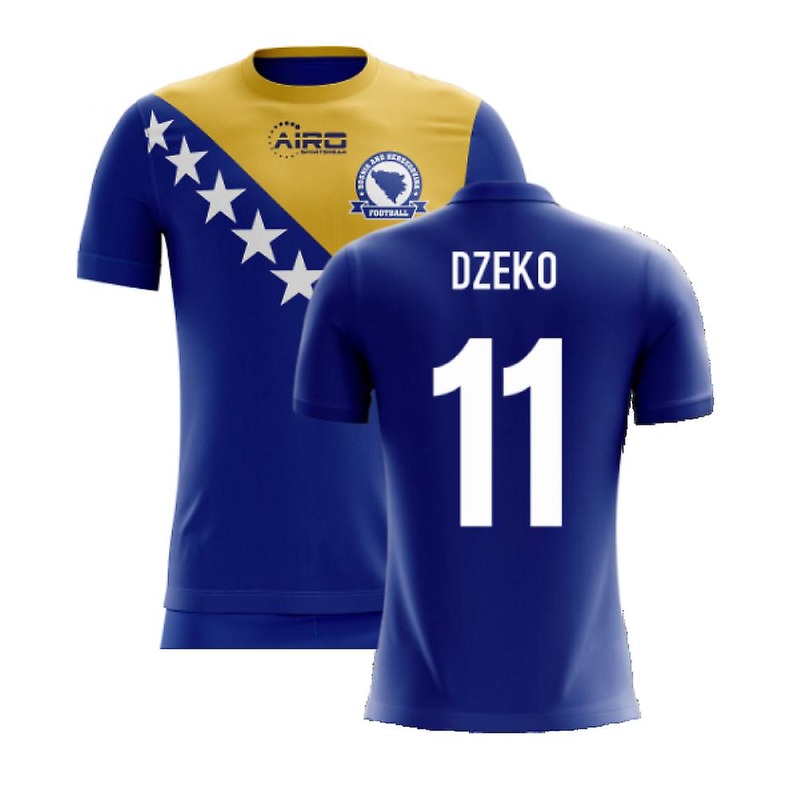 2025-2026 Bosnia Herzegovina Airo Concept Home Shirt (Dzeko 11) - Kids