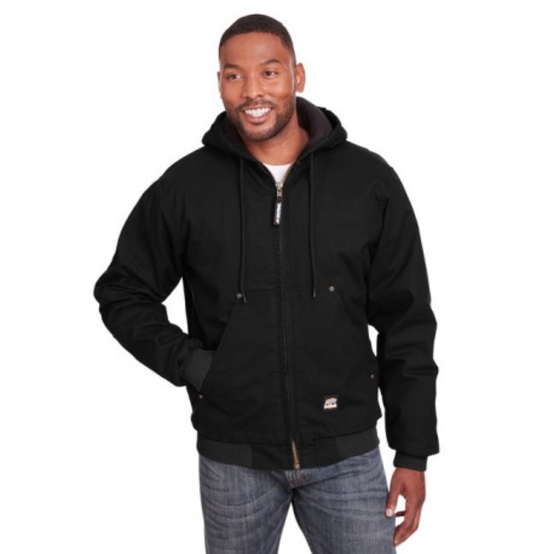 Berne HJ375 Men's Highland Washed Cotton Duck Hooded Jacket | Berne Apparel HJ375