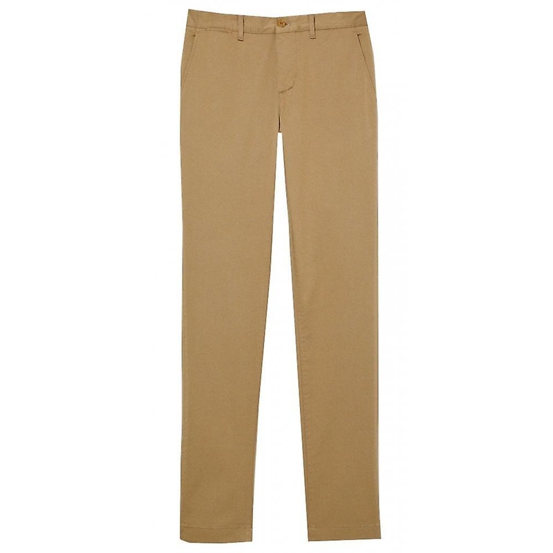 Men's Lacoste Menswear Lacoste Men's Slim Fit Beige Chino Pants