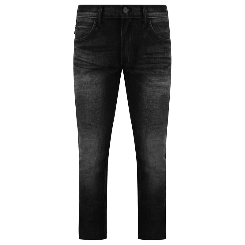 Emporio Armani Regular Fit Washed Black Jeans 6Z1J10 1D1EZ 0005