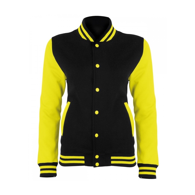 AWDis Just Hoods Electric Varsity Jacket JH044 | Activewear Group