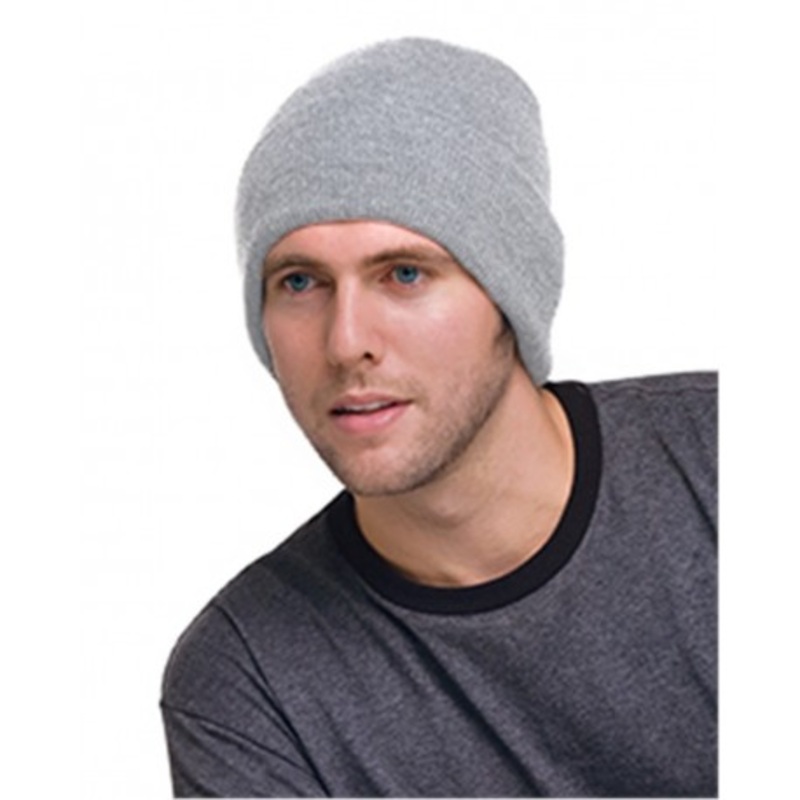 Bayside 3825 USA-Made 12'' Knit Cuffed Beanie | Bayside 3825