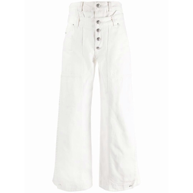 Diesel D-Laly-SP Flare Fit White Jeans