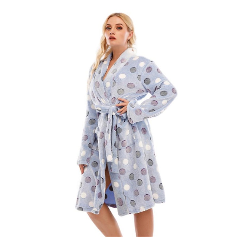 2022 Autumn And Winter New Fashion Outlet Thickened Plus Size Flannel Ladies Casual Sweet Nightgown Home Clothes Can Be Worn Outside