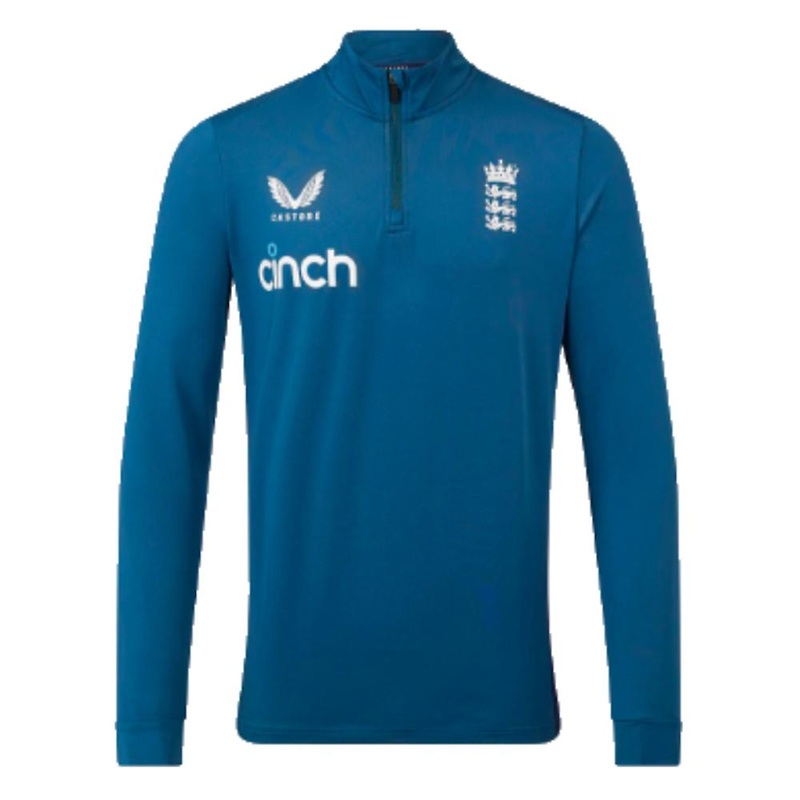 2023 England Cricket Training Half Zip Midlayer (Deep Dive)