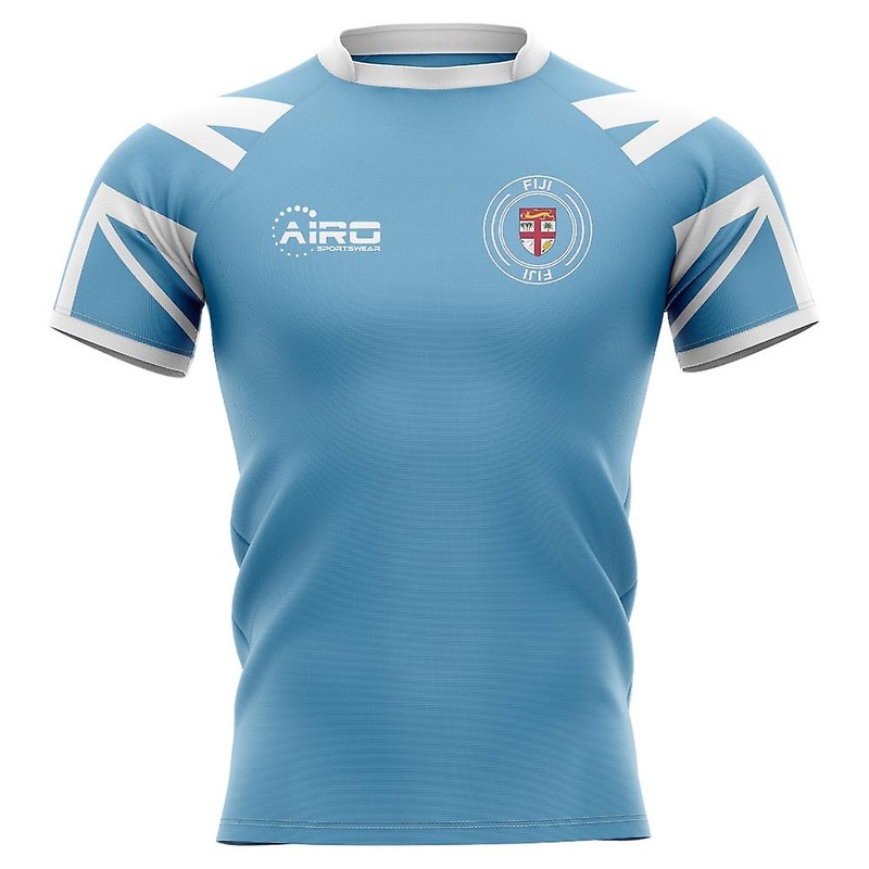 2025-2026 Fiji Flag Concept Rugby Shirt - Adult Long Sleeve