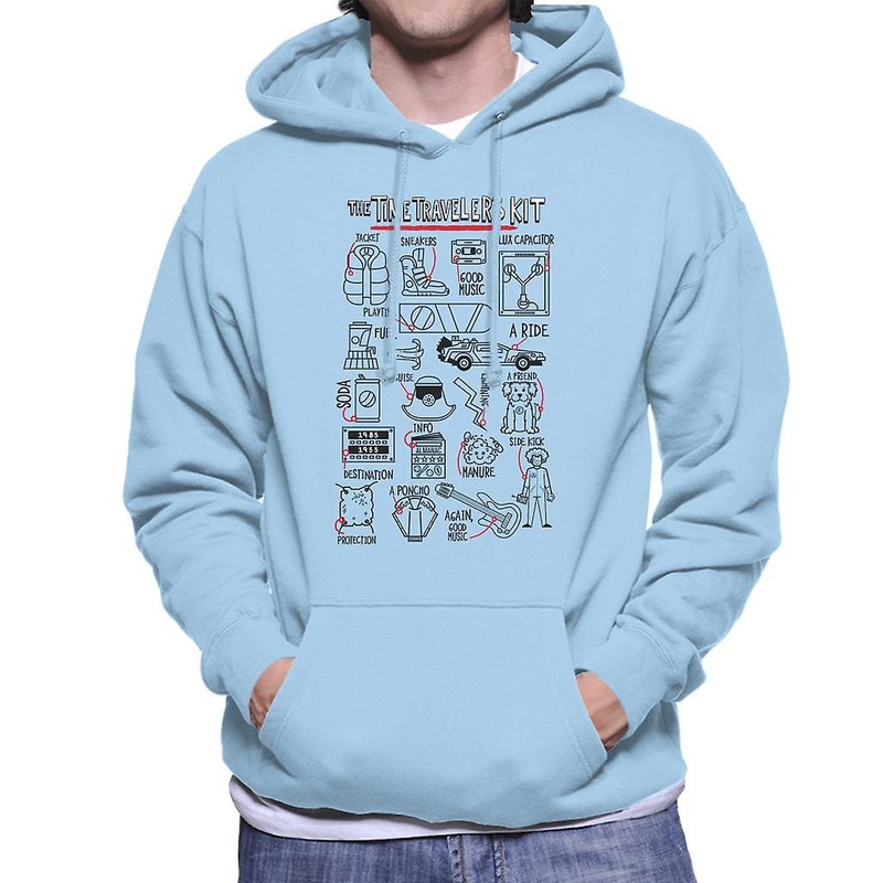 Back to the Future The Time Travelers Kit Men's Hooded Sweatshirt
