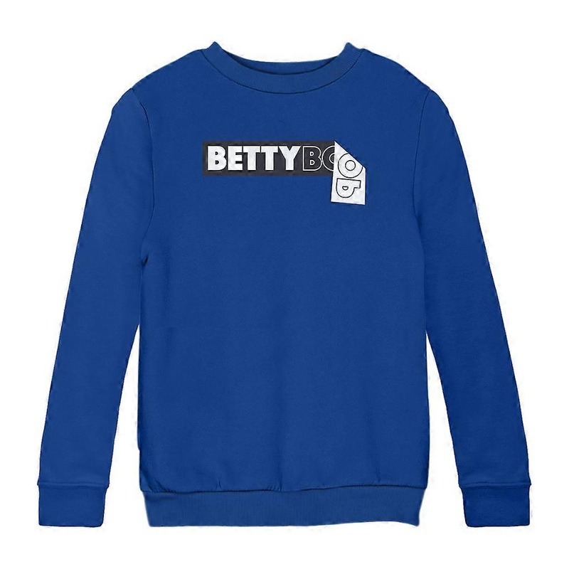 Betty Boop Black and White Name Strip Kid's Sweatshirt