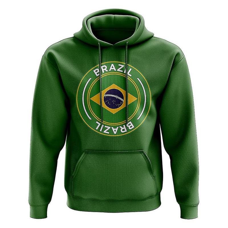 Brazil Football Badge Hoodie (Green)