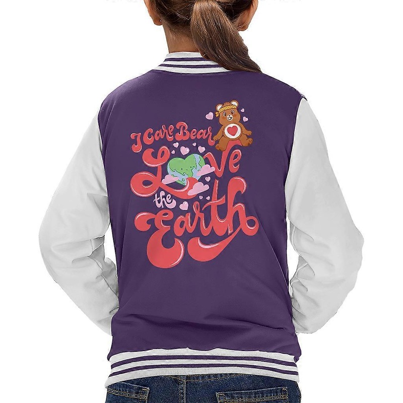 Care Bears Tenderheart Bear Love The Earth Kid's Varsity Jacket