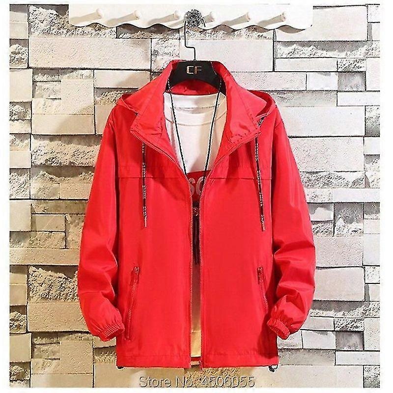 Lebanghui Jacket Men Plus Size 6xl 7xl 8xl Spring Autumn Thin Windbreaker Mens Hooded Bomber Coat Streetwear Boy Zipper Casual Sportswear