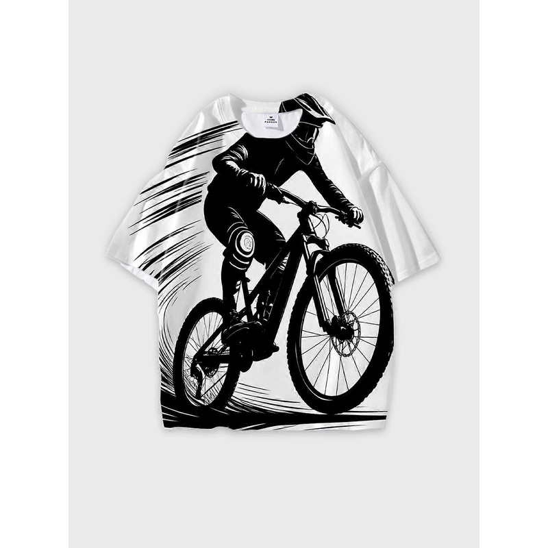 T-Shirt Short Sleeve Round Neck, Summer Casual Loose Graphic Tee, Unisex Pattern V3148