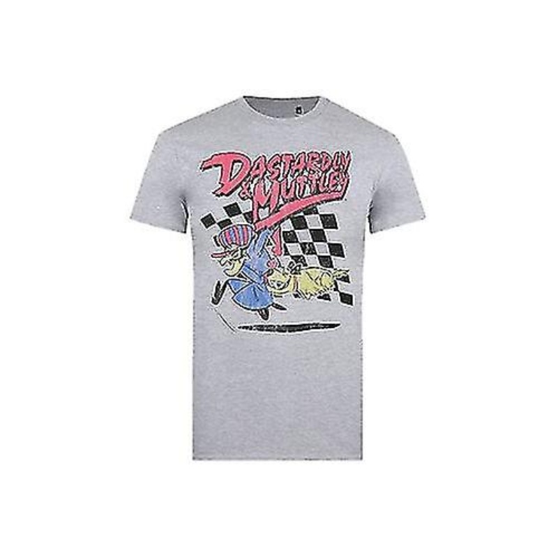 Wacky Races Mens Dastardly & Muttley Heather T-Shirt