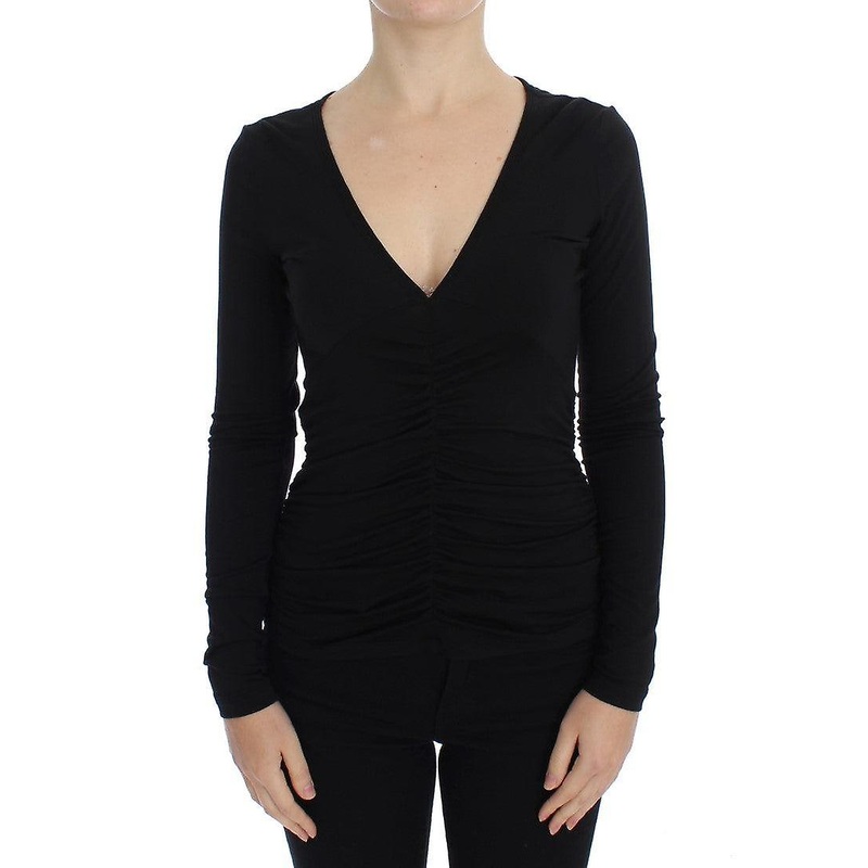 Black Stretch Longsleeve Sweater