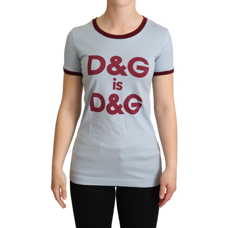 Blue Crewneck D&g Top T-shirt