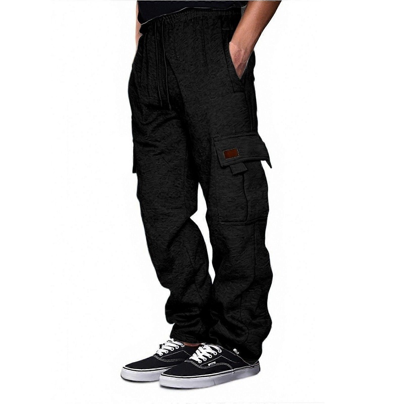 Mens Loose Fit Sweatpants with Drawstring & Pockets