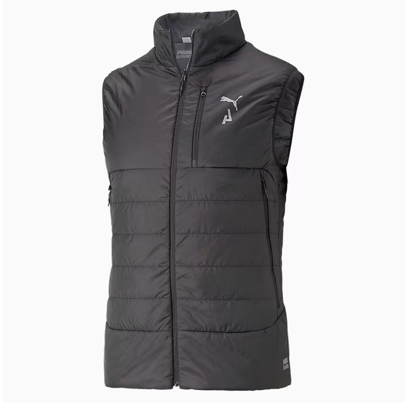 Puma Primaloft Zip Up Sleeveless Mens Black Seasons Reversible Gilet 523255_01