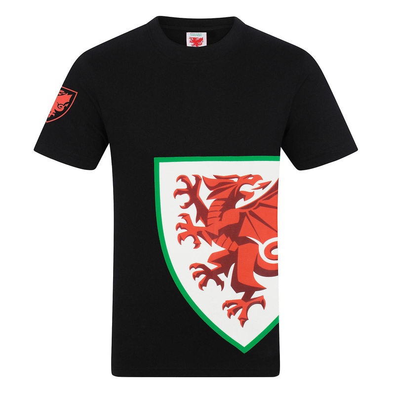 Wales Cymru Boys T-Shirt Graphic Kids FAW OFFICIAL Football Gift