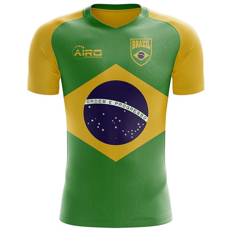 2025-2026 Brazil Flag Concept Football Shirt - Little Boys