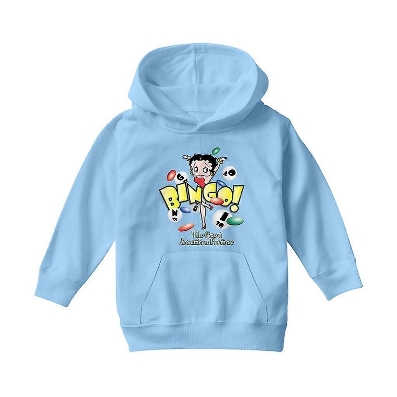 Betty Boop Bingo The Great American Pastime Kid's Hooded Sweatshirt