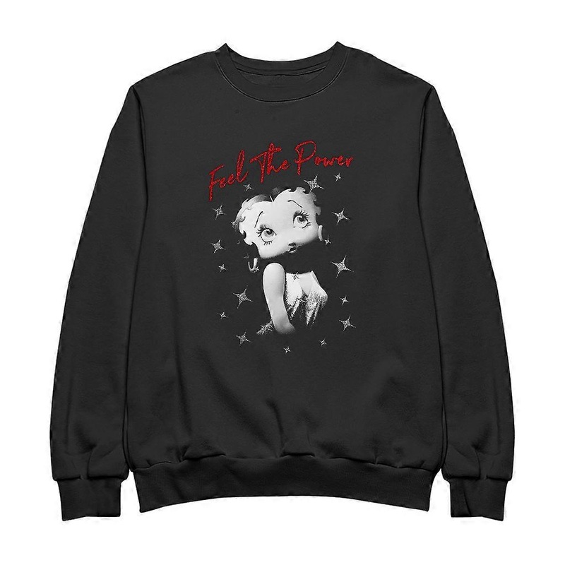 Betty Boop Pin-Up Feel The Power Women's Sweatshirt