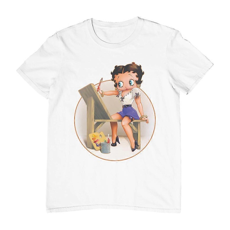Betty Boop Pin-Up Painter Artist Men's T-Shirt