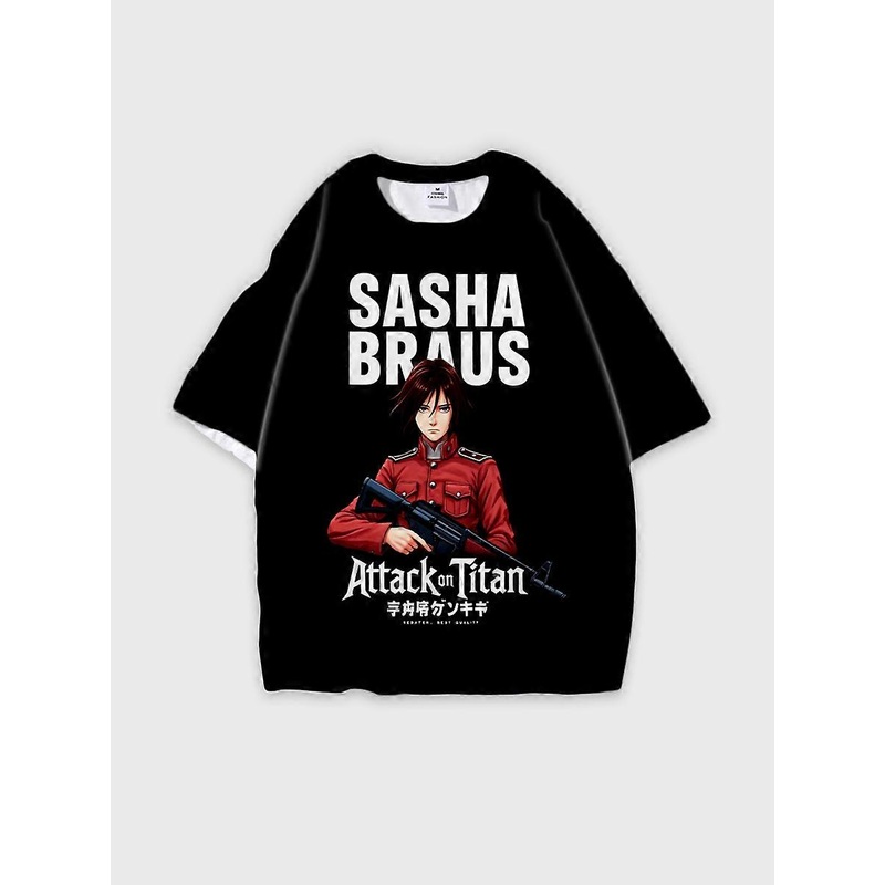 T-shirt round neck Character Pattern loose short sleeve P2125